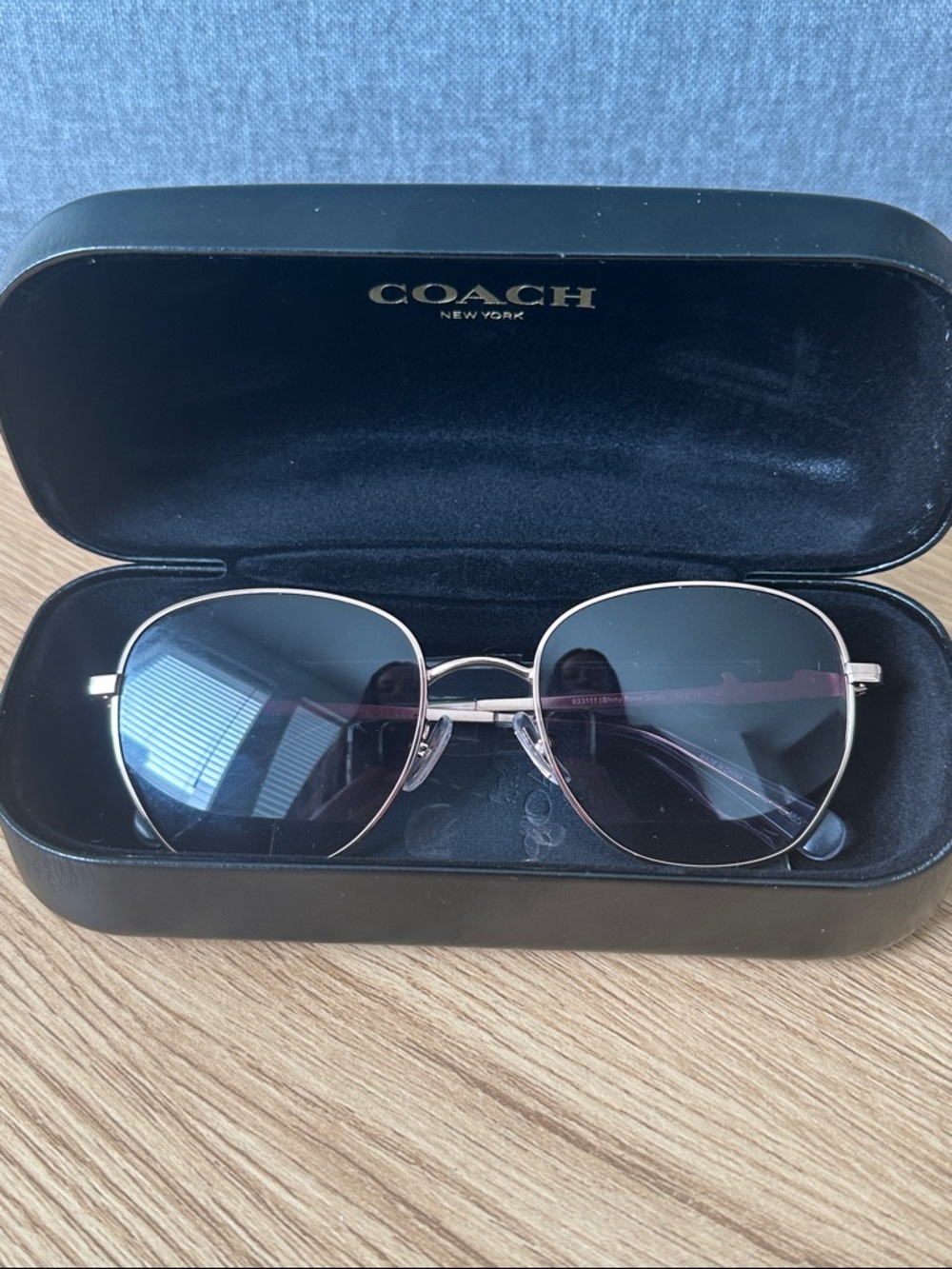 Coach Rose Gold Frame Sunglasses with Brown Lenses & case - Picture 10 of 16